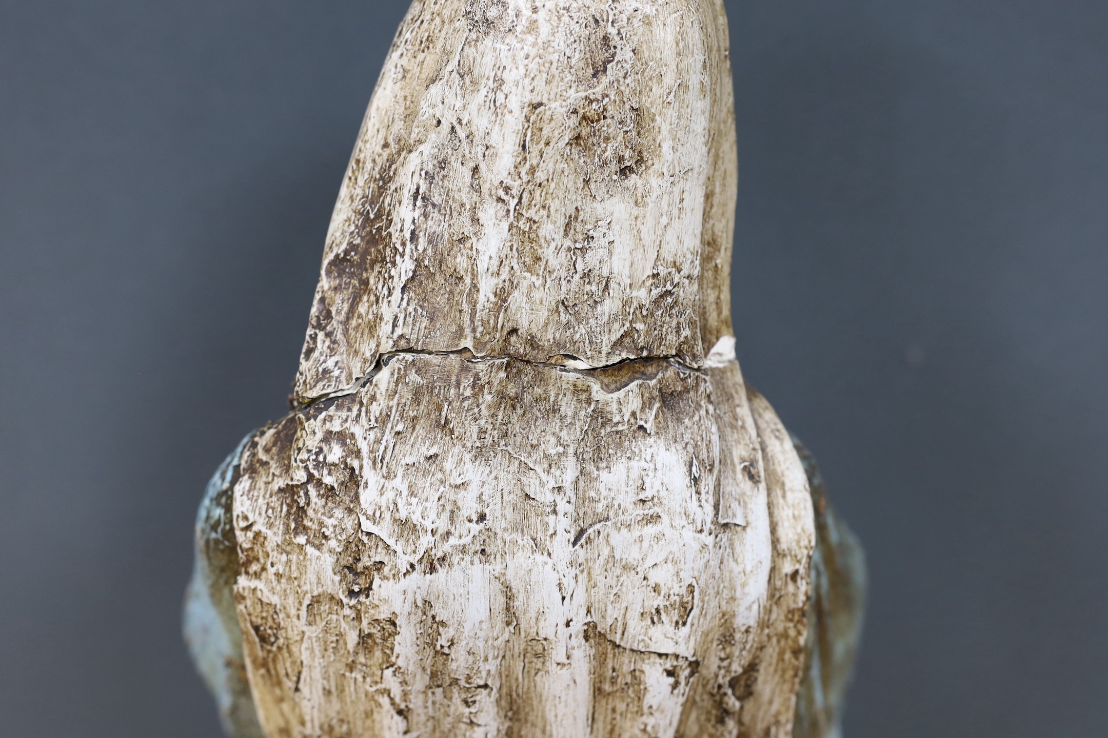 A large painted plaster figure of a Madonna, 82cm